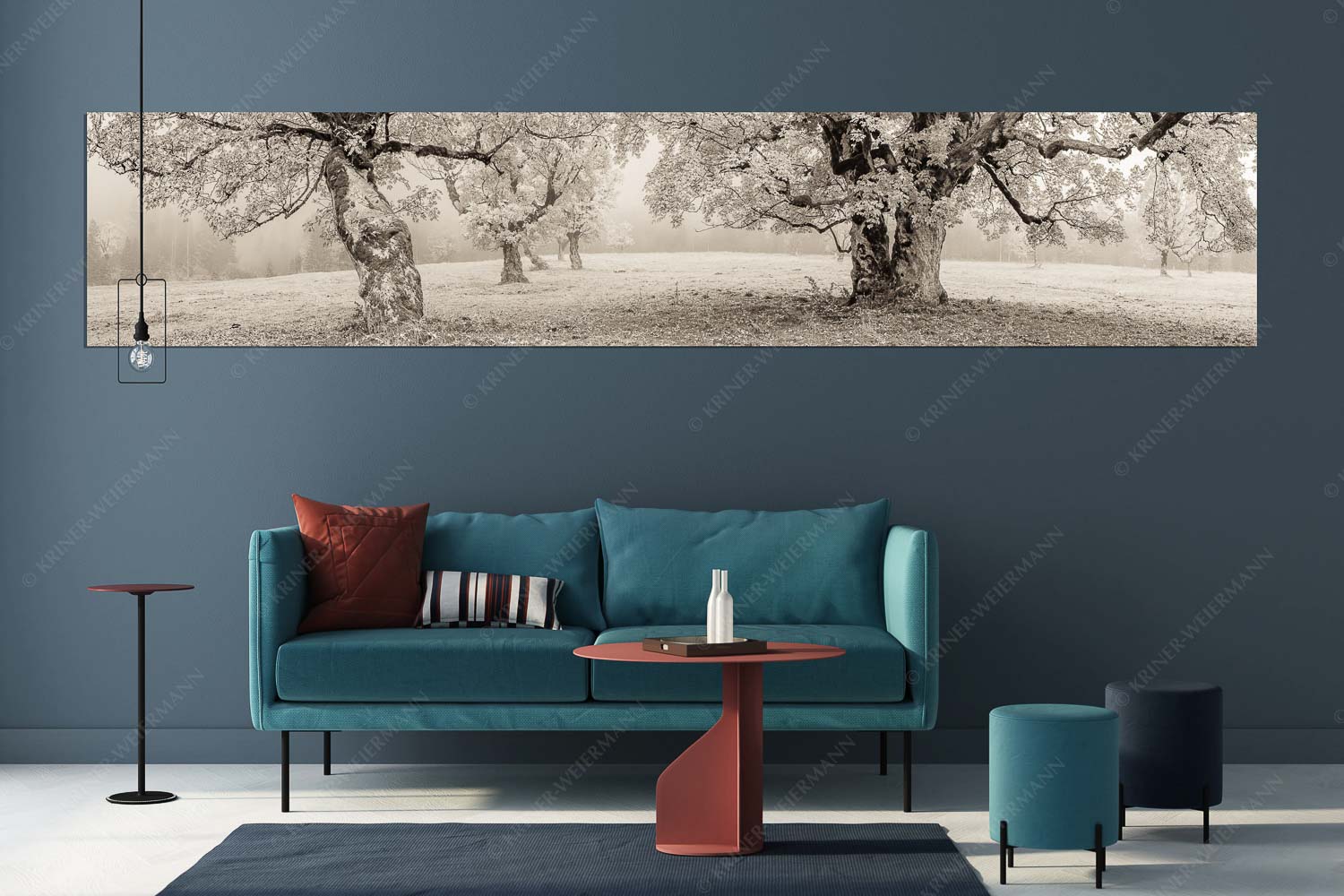 Stille Farben – Wandbild – Größe ca. 350x70cm, Seitenverhältnis 5:1 — Bergahorne Herbst Karwend Bergahorne in herbstlicher Pracht im Karwendelgebirge - Stille Farben - Wandbild - Größe ca. 350x70cm, Seitenverhältnis 5:1 - Bergahorne Herbst Karwend - weitere Infos unter https://www.kriner-weiermann.de