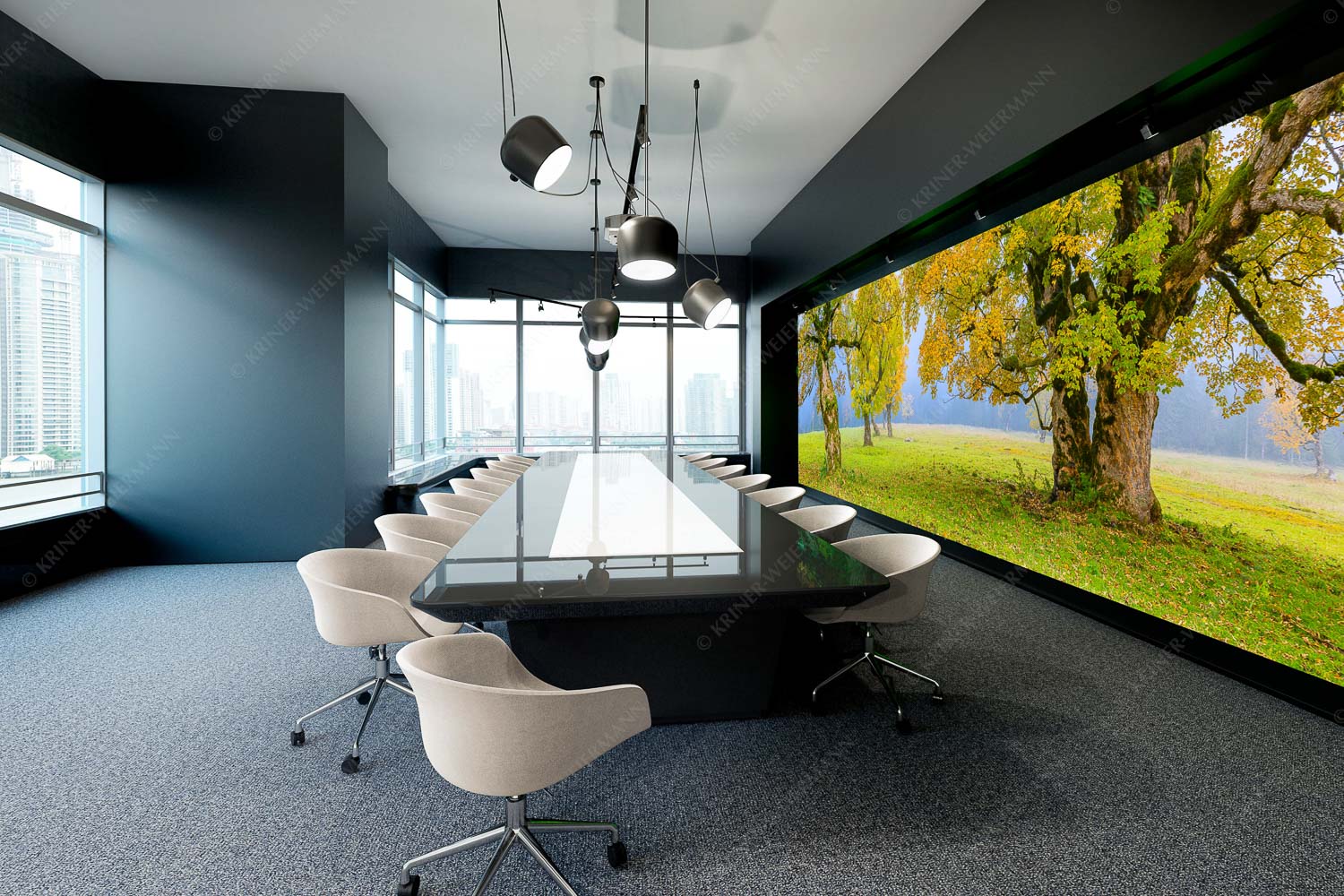 Stille Farben – Akustikbild – Größe ca. 600x200cm, Seitenverhältnis 3:1 — Bergahorne Herbst Karwend Bergahorne in herbstlicher Pracht im Karwendelgebirge - Stille Farben - Akustikbild - Größe ca. 600x200cm, Seitenverhältnis 3:1 - Bergahorne Herbst Karwend - weitere Infos unter https://www.kriner-weiermann.de