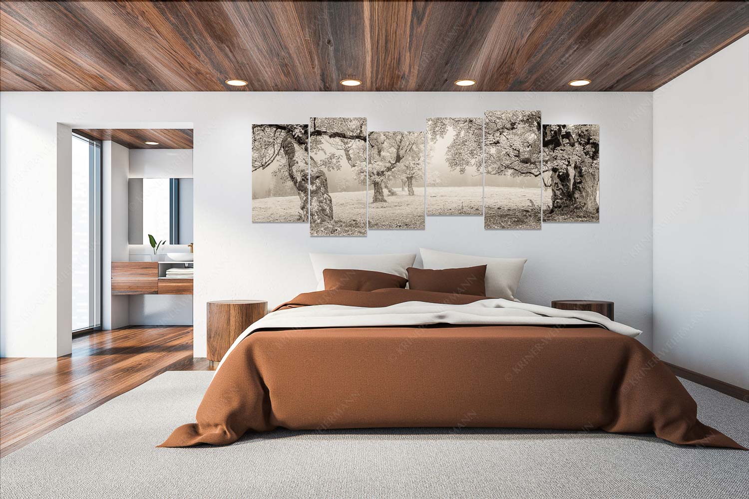 Stille Farben – Wandbild – 6er Split, Größe ca. 280x112cm, Seitenverhältnis 2,5:1 — Bergahorne Herbst Karwend Bergahorne in herbstlicher Pracht im Karwendelgebirge - Stille Farben - Wandbild - 6er Split, Größe ca. 280x112cm, Seitenverhältnis 2,5:1 - Bergahorne Herbst Karwend - weitere Infos unter https://www.kriner-weiermann.de