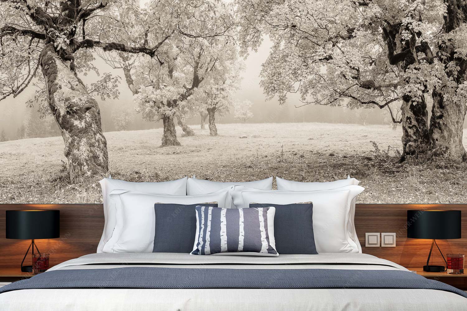 Stille Farben – Fototapete – Größe ca. 350x140cm, Seitenverhältnis 2,5:1 — Bergahorne Herbst Karwend Bergahorne in herbstlicher Pracht im Karwendelgebirge - Stille Farben - Fototapete - Größe ca. 350x140cm, Seitenverhältnis 2,5:1 - Bergahorne Herbst Karwend - weitere Infos unter https://www.kriner-weiermann.de