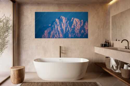 Winterlicher Wörner im Karwendel bei Sonnenuntergang - Alaska Style - Wandbild - Größe ca. 180x90cm, Seitenverhältnis 2:1 - Karwendel-Wörner - weitere Infos unter https://www.kriner-weiermann.de