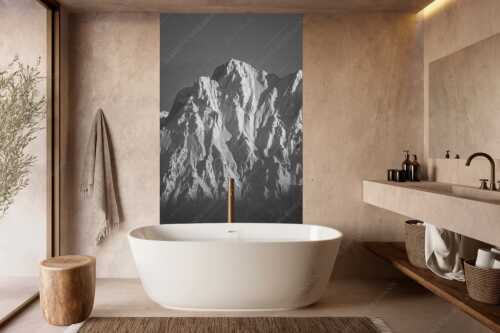 Winterlicher Wörner im Karwendel bei Sonnenuntergang - Alaska Style - Wandbild - Größe ca. 160x240cm, Seitenverhältnis 2:3 - Karwendel-Wörner - weitere Infos unter https://www.kriner-weiermann.de