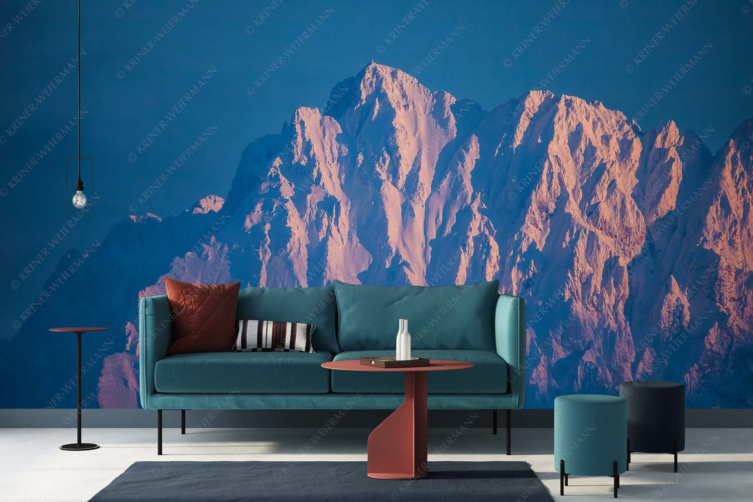 Alaska Style – Fototapete – Größe ca. 400x200cm, Seitenverhältnis 2:1 — Karwendel-Wörner Winterlicher Wörner im Karwendel bei Sonnenuntergang - Alaska Style - Fototapete - Größe ca. 400x200cm, Seitenverhältnis 2:1 - Karwendel-Wörner - weitere Infos unter https://www.kriner-weiermann.de