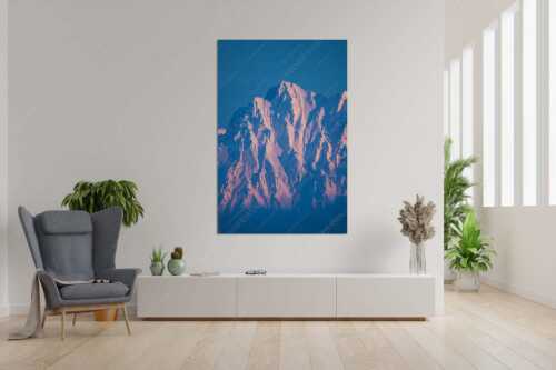 Winterlicher Wörner im Karwendel bei Sonnenuntergang - Alaska Style - Wandbild - Größe ca. 120x180cm, Seitenverhältnis 2:3 - Karwendel-Wörner - weitere Infos unter https://www.kriner-weiermann.de