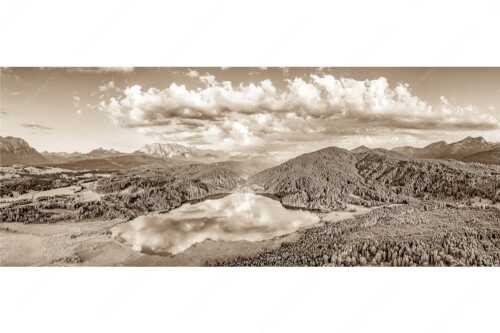 Blick über den Barmsee zum Wettersteingebirge - Der Lieblings See - Seitenverhältnis 2,5:1 - Barmsee Krün - weitere Infos unter https://www.kriner-weiermann.de