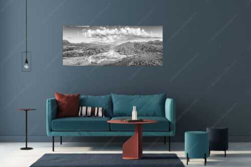 Blick über den Barmsee zum Wettersteingebirge - Der Lieblings See - Wandbild - Größe ca. 175x70cm, Seitenverhältnis 2,5:1 - Barmsee Krün - weitere Infos unter https://www.kriner-weiermann.de