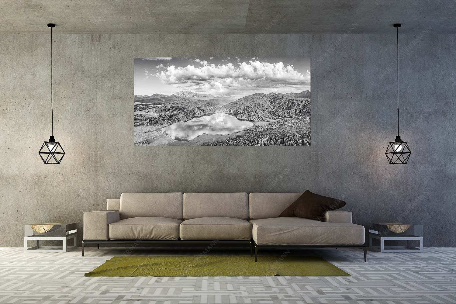 Der Lieblings See – Wandbild – Größe ca. 200x100cm, Seitenverhältnis 2:1 — Barmsee Krün Blick über den Barmsee zum Wettersteingebirge - Der Lieblings See - Wandbild - Größe ca. 200x100cm, Seitenverhältnis 2:1 - Barmsee Krün - weitere Infos unter https://www.kriner-weiermann.de