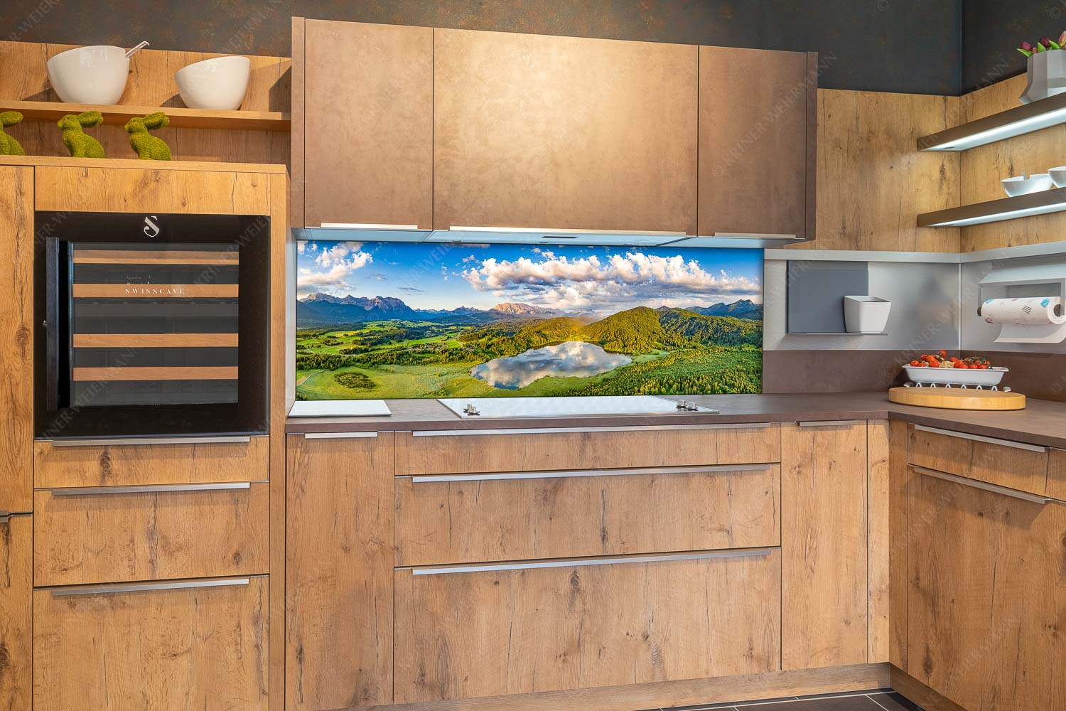 Der Lieblings See – Küchenrückwand – Größe ca. 180x60cm, Seitenverhältnis 3:1 — Barmsee Krün Blick über den Barmsee zum Wettersteingebirge - Der Lieblings See - Küchenrückwand - Größe ca. 180x60cm, Seitenverhältnis 3:1 - Barmsee Krün - weitere Infos unter https://www.kriner-weiermann.de