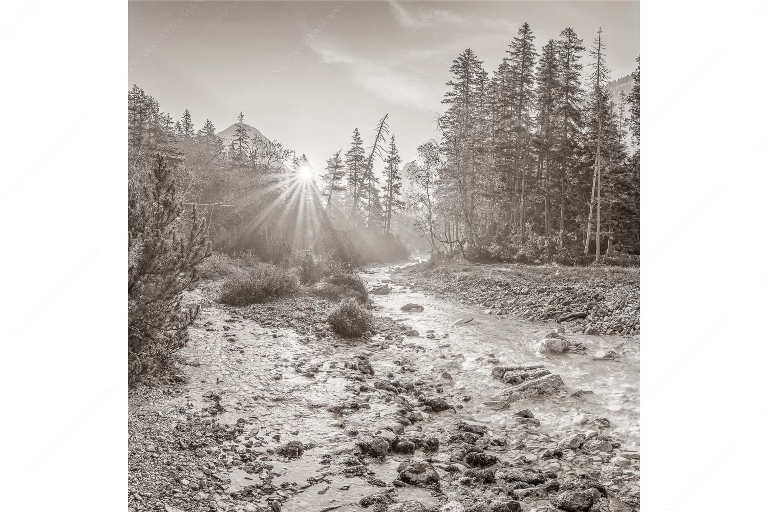 Sonnenaufgang am Isarursprung