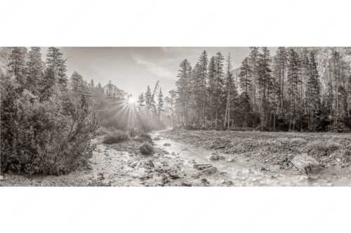 Sonnenaufgang am Isarursprung - Isarursprung I - Seitenverhältnis 2,5:1 - Isarquelle im Karwendel - weitere Infos unter https://www.kriner-weiermann.de