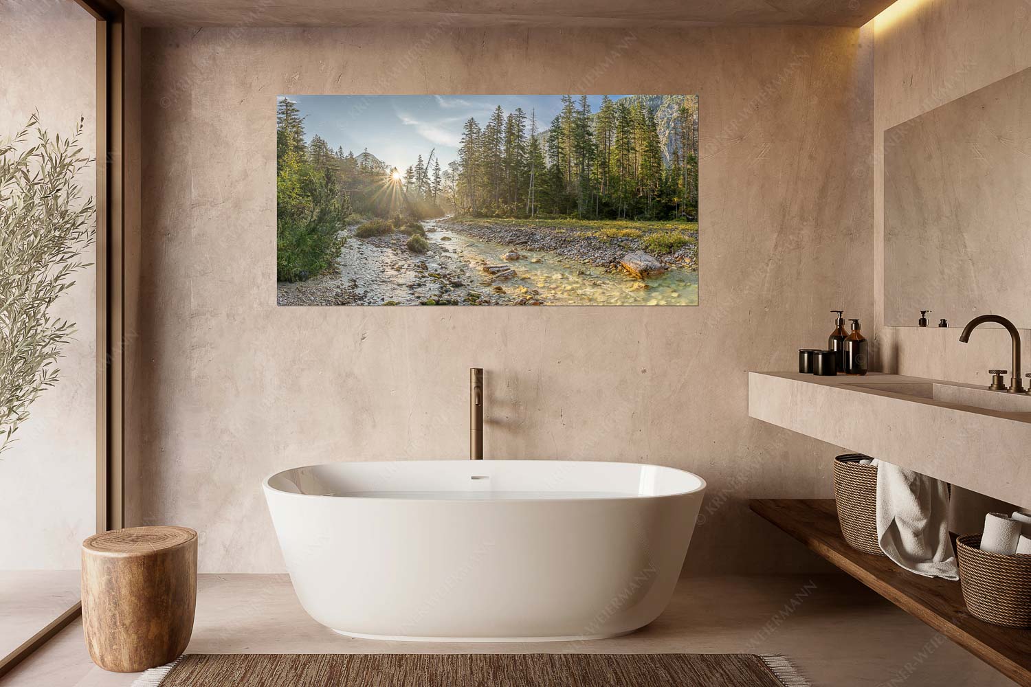 Isarursprung I – Wandbild – Größe ca. 180x90cm, Seitenverhältnis 2:1 — Isarquelle im Karwendel Sonnenaufgang am Isarursprung - Isarursprung I - Wandbild - Größe ca. 180x90cm, Seitenverhältnis 2:1 - Isarquelle im Karwendel - weitere Infos unter https://www.kriner-weiermann.de