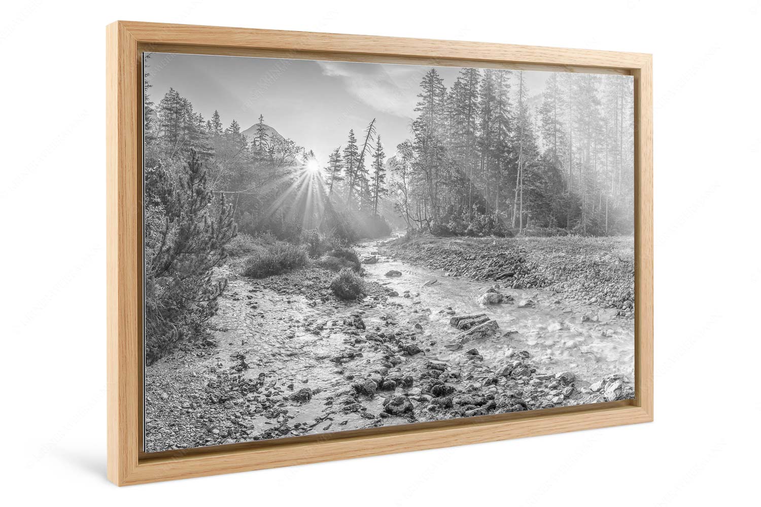 Isarursprung I – Foto im Schattenfugen-Rahmen, Seitenverhältnis 3:2 — Isarquelle im Karwendel Sonnenaufgang am Isarursprung - Isarursprung I - Foto im Schattenfugen-Rahmen, Seitenverhältnis 3:2 - Isarquelle im Karwendel - weitere Infos unter https://www.kriner-weiermann.de