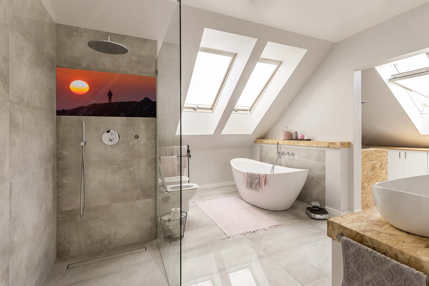 Sonnenaufgang – Glasbild – Größe ca. 100x50cm, Seitenverhältnis 2:1 — Alpspitze – Stuiben Sonnenaufgang im Wettersteingebirge - Sonnenaufgang - Glasbild - Größe ca. 100x50cm, Seitenverhältnis 2:1 - Alpspitze - Stuiben - weitere Infos unter https://www.kriner-weiermann.de