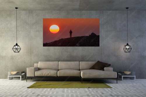 Sonnenaufgang im Wettersteingebirge - Sonnenaufgang - Wandbild - Größe ca. 200x100cm, Seitenverhältnis 2:1 - Alpspitze - Stuiben - weitere Infos unter https://www.kriner-weiermann.de