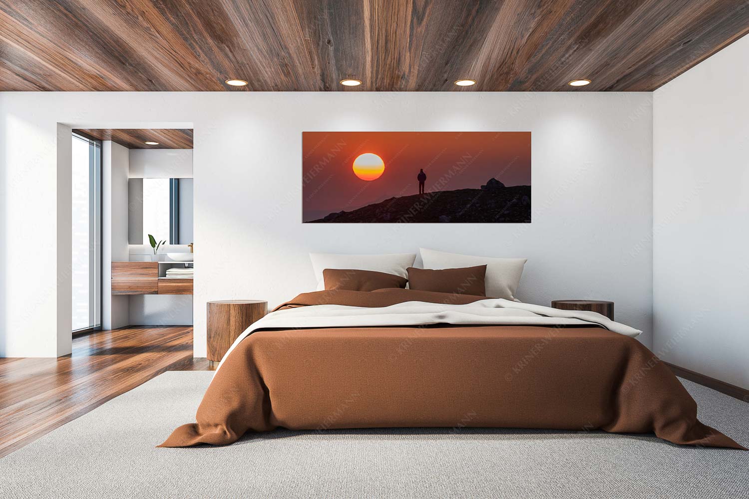Sonnenaufgang – Wandbild – Größe ca. 200x80cm, Seitenverhältnis 2,5:1 — Alpspitze – Stuiben Sonnenaufgang im Wettersteingebirge - Sonnenaufgang - Wandbild - Größe ca. 200x80cm, Seitenverhältnis 2,5:1 - Alpspitze - Stuiben - weitere Infos unter https://www.kriner-weiermann.de