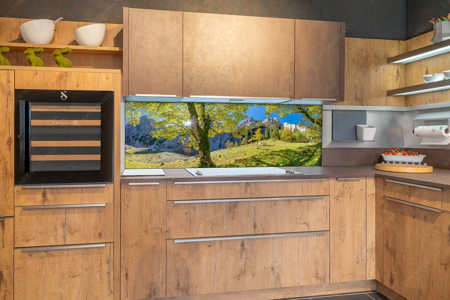 Durchgeblitzt – Küchenrückwand – Größe ca. 180x60cm, Seitenverhältnis 3:1 — Bergahorn im Oberreintal Herbstlicher Bergahorn im Oberreintal im Wettersteingebirge - Durchgeblitzt - Küchenrückwand - Größe ca. 180x60cm, Seitenverhältnis 3:1 - Bergahorn im Oberreintal - weitere Infos unter https://www.kriner-weiermann.de