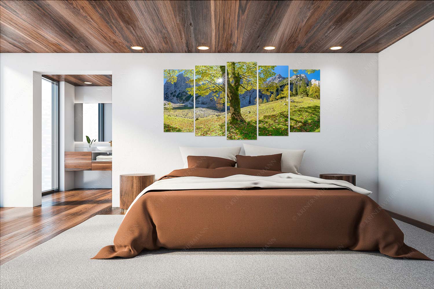 Durchgeblitzt – Wandbild – 5er Split, Größe ca. 200x100cm, Seitenverhältnis 2:1 — Bergahorn im Oberreintal Herbstlicher Bergahorn im Oberreintal im Wettersteingebirge - Durchgeblitzt - Wandbild - 5er Split, Größe ca. 200x100cm, Seitenverhältnis 2:1 - Bergahorn im Oberreintal - weitere Infos unter https://www.kriner-weiermann.de