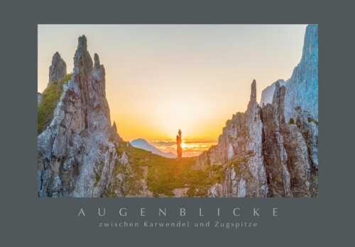 Sonnenaufgang im Halleranger im Karwendelgebirge - 1168 Auf der Spitz - Postkarte