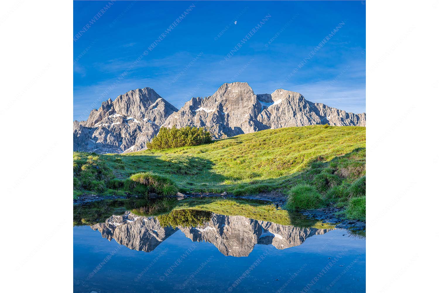 Östliche-, Vogelkar- und Schlichtenkarspitze im Morgenlicht