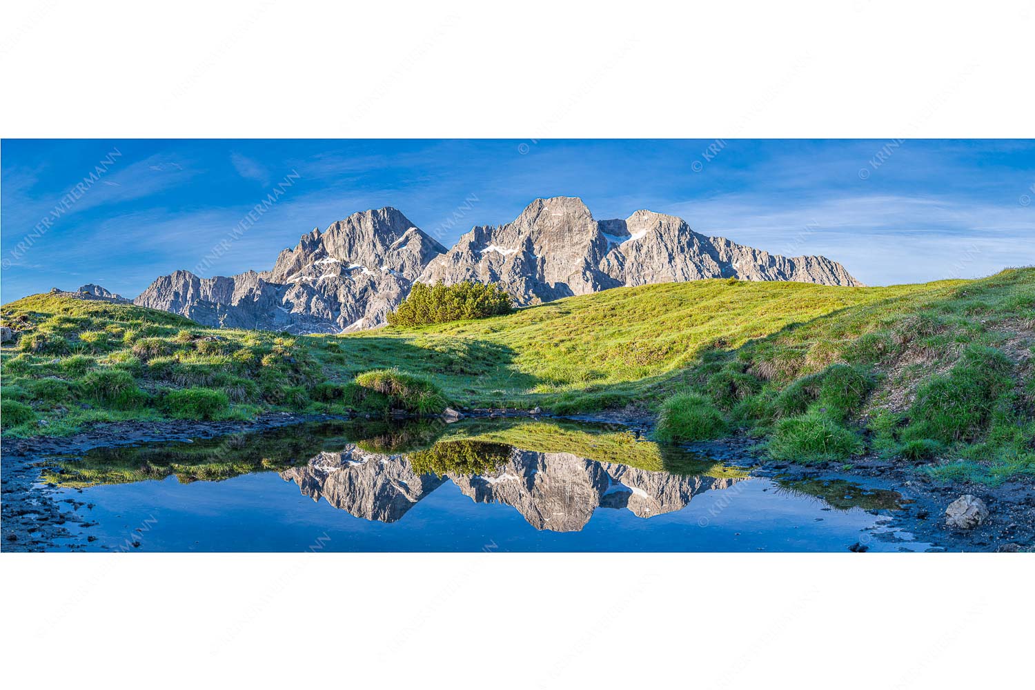 Östliche-, Vogelkar- und Schlichtenkarspitze im Morgenlicht