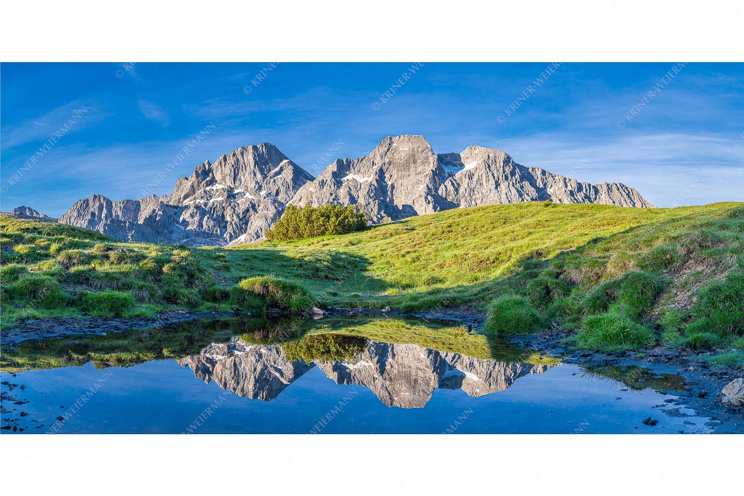 Östliche-, Vogelkar- und Schlichtenkarspitze im Morgenlicht