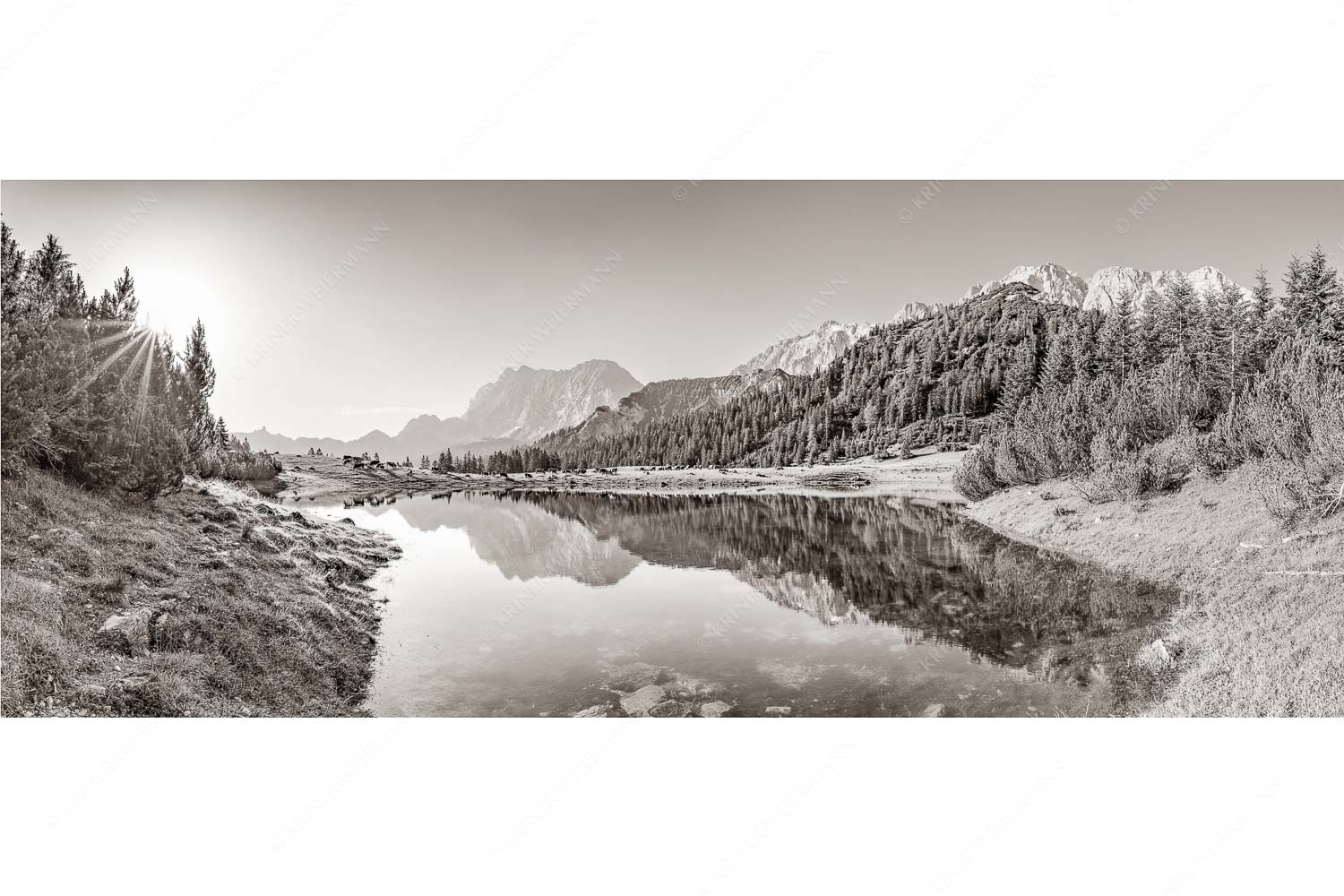 Almfrieden – Seitenverhältnis 2,5:1 — Vereineralm im Karwendel Almsommer auf der Fereineralm im Karwendelgebirge