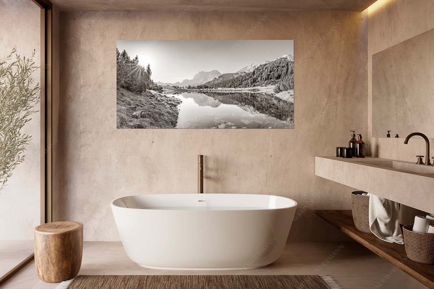 Almfrieden – Wandbild – Größe ca. 180x90cm, Seitenverhältnis 2:1 — Vereineralm im Karwendel Almsommer auf der Fereineralm im Karwendelgebirge - Almfrieden - Wandbild - Größe ca. 180x90cm, Seitenverhältnis 2:1 - Vereineralm im Karwendel - weitere Infos unter https://www.kriner-weiermann.de