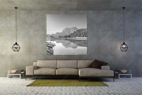 Almsommer auf der Fereineralm im Karwendelgebirge - Almfrieden - Wandbild - Größe ca. 160x160cm, Seitenverhältnis 1:1 - Vereineralm im Karwendel - weitere Infos unter https://www.kriner-weiermann.de