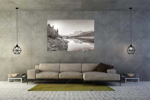 Almsommer auf der Fereineralm im Karwendelgebirge - Almfrieden - Wandbild - Größe ca. 180x120cm, Seitenverhältnis 3:2 - Vereineralm im Karwendel - weitere Infos unter https://www.kriner-weiermann.de