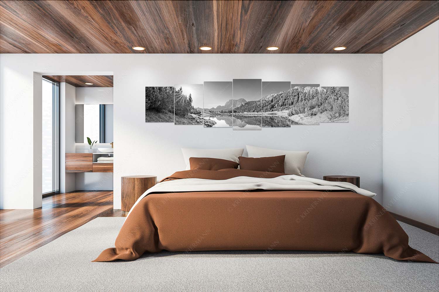 Almfrieden – Wandbild – 7er Split, Größe ca. 300x75cm, Seitenverhältnis 4:1 — Vereineralm im Karwendel Almsommer auf der Fereineralm im Karwendelgebirge - Almfrieden - Wandbild - 7er Split, Größe ca. 300x75cm, Seitenverhältnis 4:1 - Vereineralm im Karwendel - weitere Infos unter https://www.kriner-weiermann.de