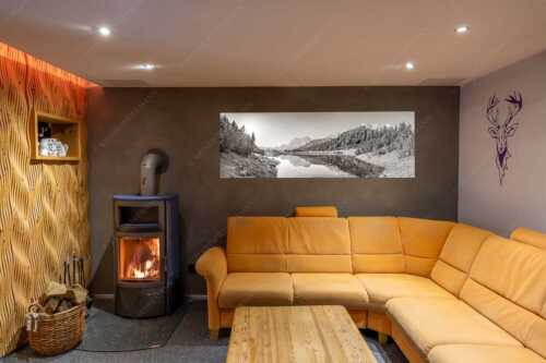 Almsommer auf der Fereineralm im Karwendelgebirge - Almfrieden - Wandbild - Größe ca. 180x60cm, Seitenverhältnis 3:1 - Vereineralm im Karwendel - weitere Infos unter https://www.kriner-weiermann.de