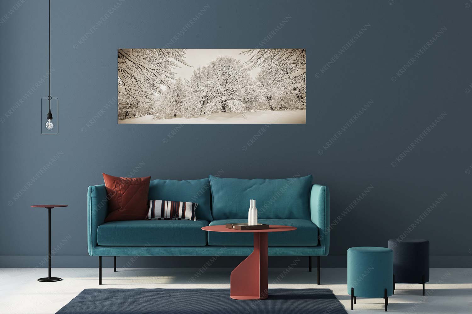 Lautlos – Wandbild – Größe ca. 175x70cm, Seitenverhältnis 2,5:1 — Kranzberg bei Mittenwald Frisch verschneiter Hutewald am Kranzberg bei Mittenwald - Lautlos - Wandbild - Größe ca. 175x70cm, Seitenverhältnis 2,5:1 - Kranzberg bei Mittenwald - weitere Infos unter https://www.kriner-weiermann.de