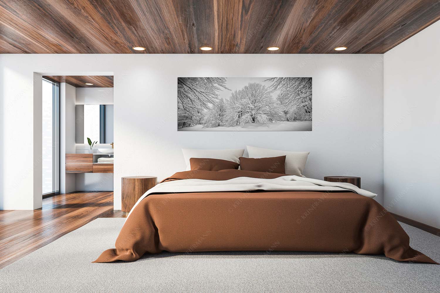 Lautlos – Wandbild – Größe ca. 200x80cm, Seitenverhältnis 2,5:1 — Kranzberg bei Mittenwald Frisch verschneiter Hutewald am Kranzberg bei Mittenwald - Lautlos - Wandbild - Größe ca. 200x80cm, Seitenverhältnis 2,5:1 - Kranzberg bei Mittenwald - weitere Infos unter https://www.kriner-weiermann.de