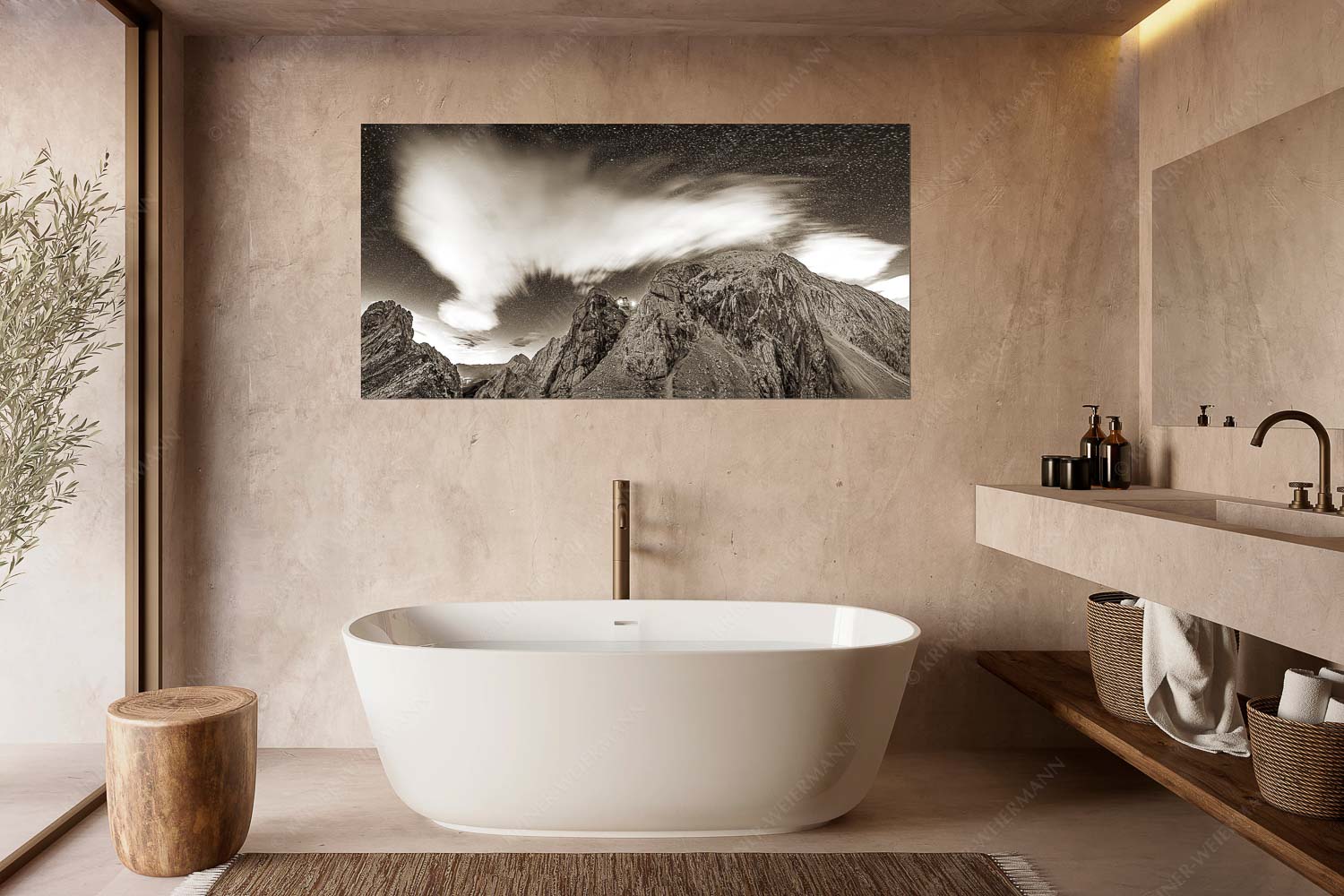 Sternstunden – Wandbild – Größe ca. 180x90cm, Seitenverhältnis 2:1 — Meilerhütte – Wettersteingebirge Die Meilerhütte bei Nacht tront wie eine Kanzel - Sternstunden - Wandbild - Größe ca. 180x90cm, Seitenverhältnis 2:1 - Meilerhütte - Wettersteingebirge - weitere Infos unter https://www.kriner-weiermann.de