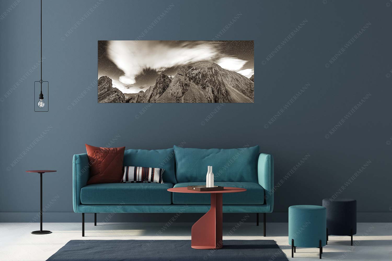 Sternstunden – Wandbild – Größe ca. 175x70cm, Seitenverhältnis 2,5:1 — Meilerhütte – Wettersteingebirge Die Meilerhütte bei Nacht tront wie eine Kanzel - Sternstunden - Wandbild - Größe ca. 175x70cm, Seitenverhältnis 2,5:1 - Meilerhütte - Wettersteingebirge - weitere Infos unter https://www.kriner-weiermann.de