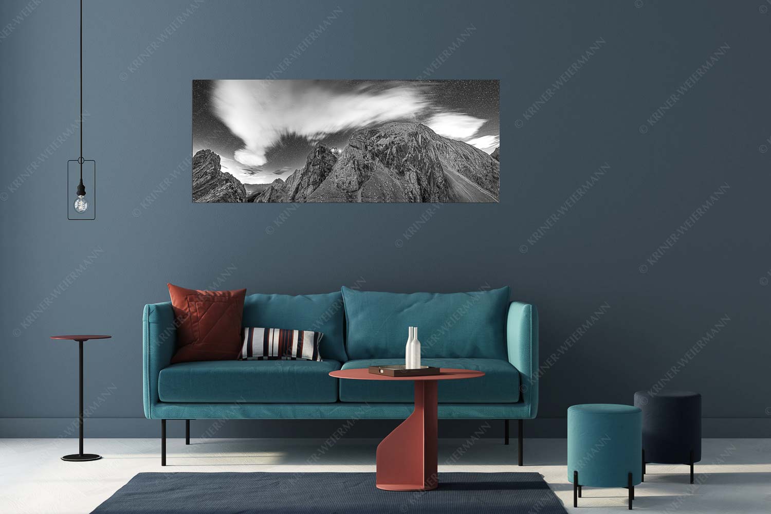 Sternstunden – Wandbild – Größe ca. 175x70cm, Seitenverhältnis 2,5:1 — Meilerhütte – Wettersteingebirge Die Meilerhütte bei Nacht tront wie eine Kanzel - Sternstunden - Wandbild - Größe ca. 175x70cm, Seitenverhältnis 2,5:1 - Meilerhütte - Wettersteingebirge - weitere Infos unter https://www.kriner-weiermann.de